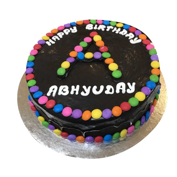 (647) General Letter Gems Theme Cake